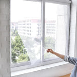 rideau anti moustiques blanc translucide maille fine facile installer adhésif fenêtre maison moderne
