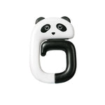 porte cordon mignon adhésif chat panda rose pâle blanc noir