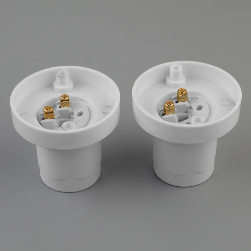 socle ampoule e27 moderne blanc doré fixations muraires rotation 45 degrés