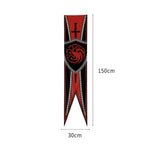 bannière médievale dragon lion griffon lannister st include oc el doré oc eyelets goth