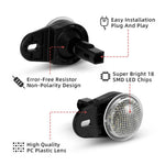 lampe led sol blanc moderne clips fixation jeep wrangler 1999 2010 points opaquesintérieur voiture