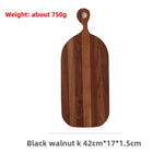 planche découper bois marron grain naturel moderne rustique poignée anneau double face respectueuse environnement