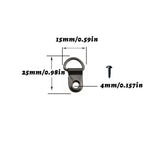 anneaux suspension cadres moderne argent doré noir rotation 180 vis électroplaqués solides durables