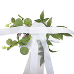 décoration mariage chaise fleurs artificielles soie rose blanc anniversaire baby shower