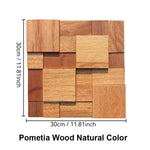 panneau décoratif bois moderne 3d marron clair grain naturel fixation mur opaque chambre