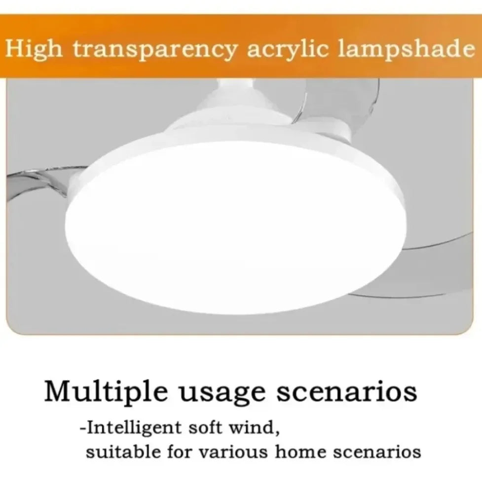 ventilateur led moderne blanc télécommande batterie sèche invisible fixe e27