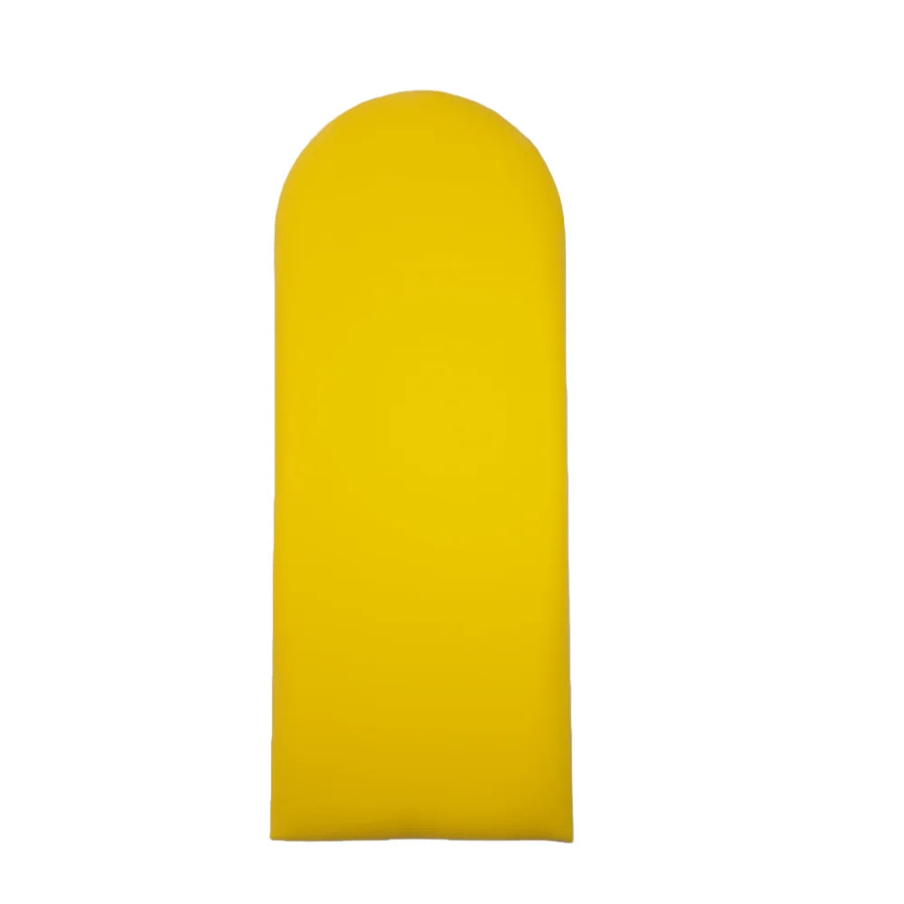 coussin tête lit bleu jaune rayures horizontales moderne adhésif 20x50cm festive déco chambre