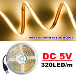 ruban led flexible blanc 320leds/m 3000k 4500k 6500k adhésif moderne haute densité