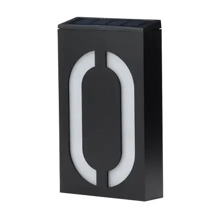 lumière solaire numéro rue ip65 led moderne adhésif extérieure porte villa blanc noir