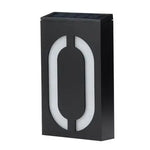 lumière solaire numéro rue ip65 led moderne adhésif extérieure porte villa blanc noir