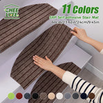 tapis auto adhésifs escalier gris beige marron rayures horizontales moderne antidérapants intérieur 60x24cm