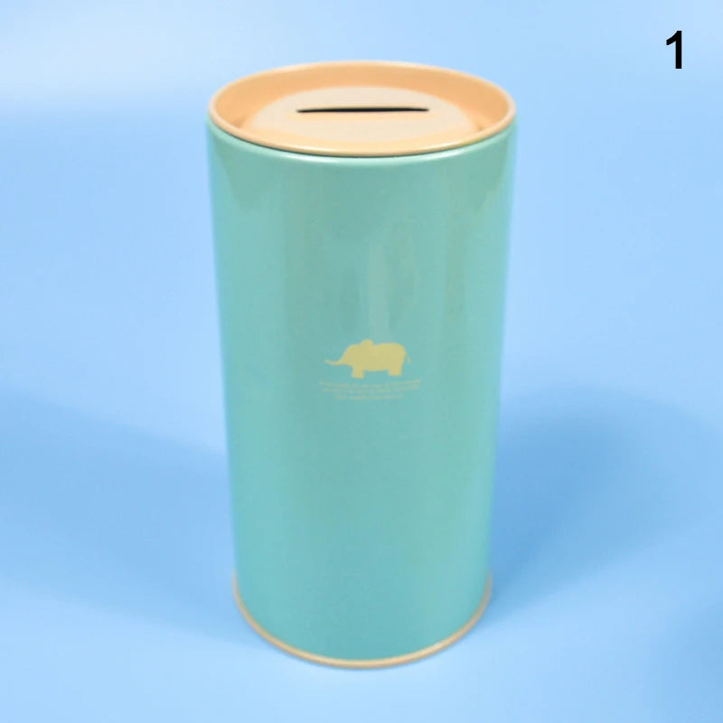 tirelire forme animal moderne simple métal couleur vert rose bleu clair pastel