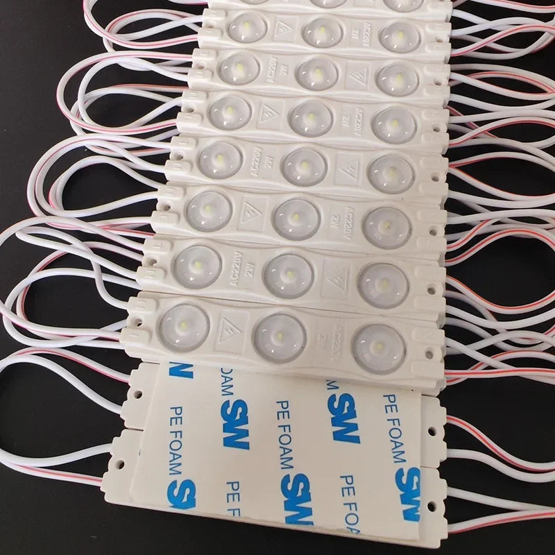 modules led blanc rouge bleu ip65 étanches adhésifs industriels 120° lumineux