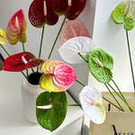 fleurs artificielles rouge rose blanc modernes décoration mariage anniversaire intérieur minimaliste
