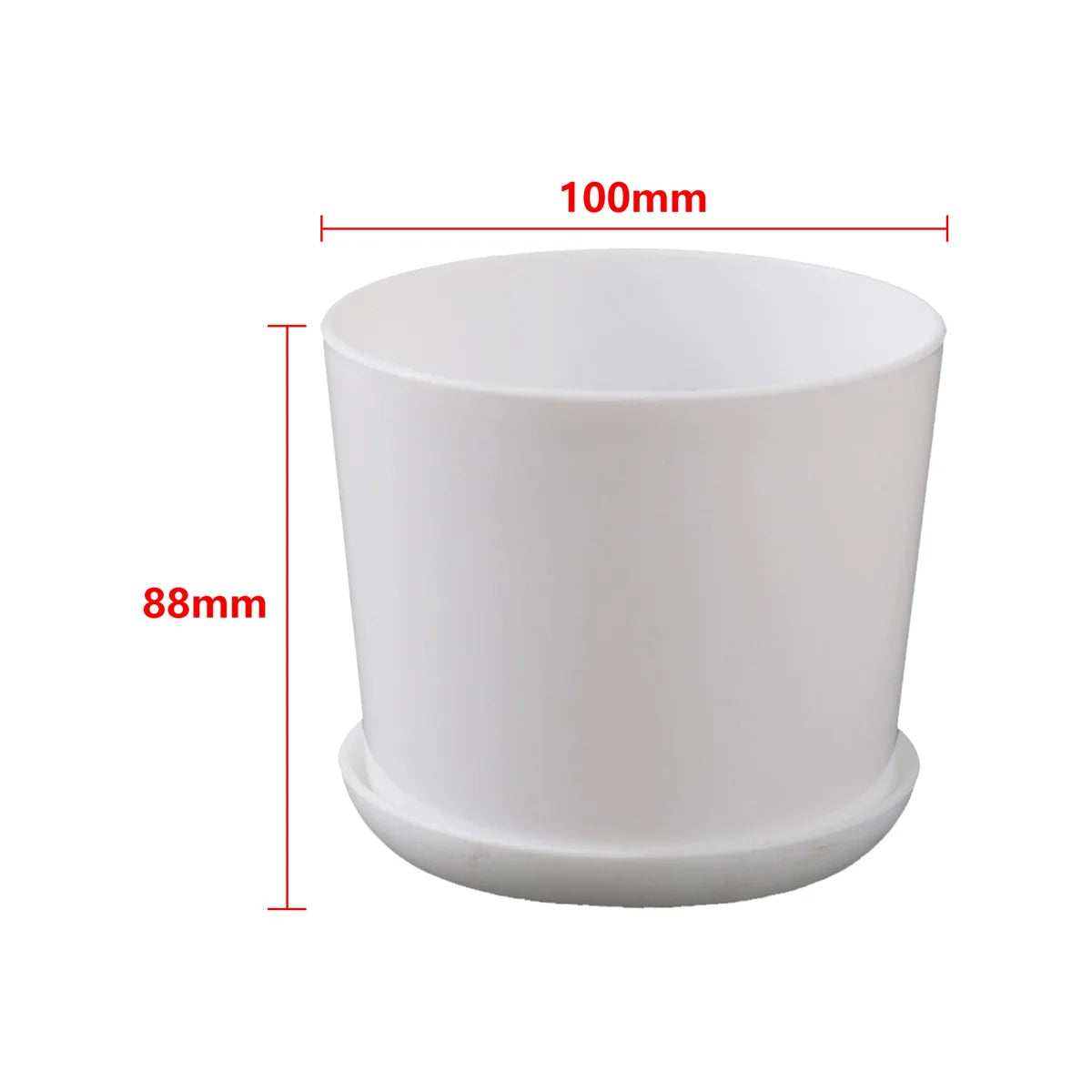 pots fleurs modernes blancs soucoupe plante verte intérieur extérieur hexagon rond polygonaux