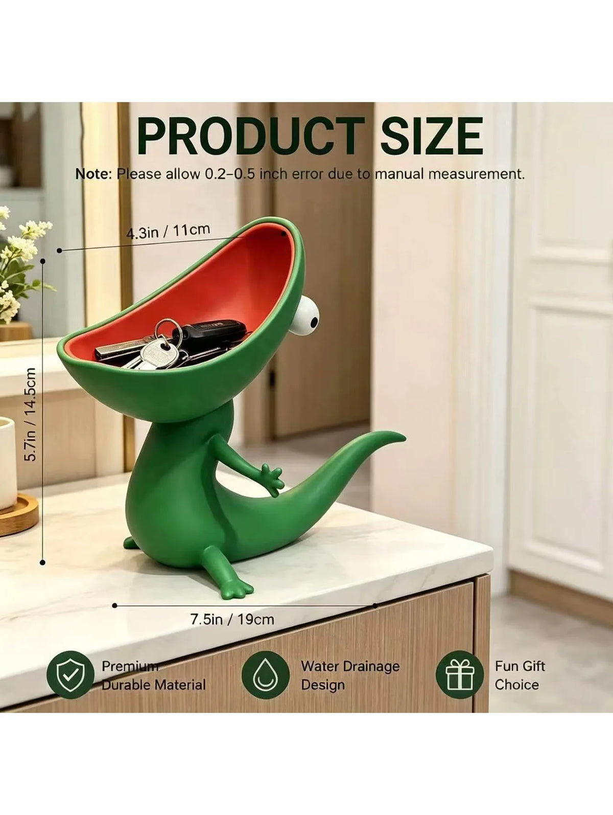 support savon dinosaure vert rouge contemporain mignon chambre cuisine hygiène facile nettoyer robuste durable
