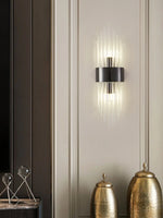 Applique murale cristal noir salon