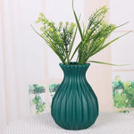 vase décoratif moderne blanc noir gris rouge vert rayures verticales opacité