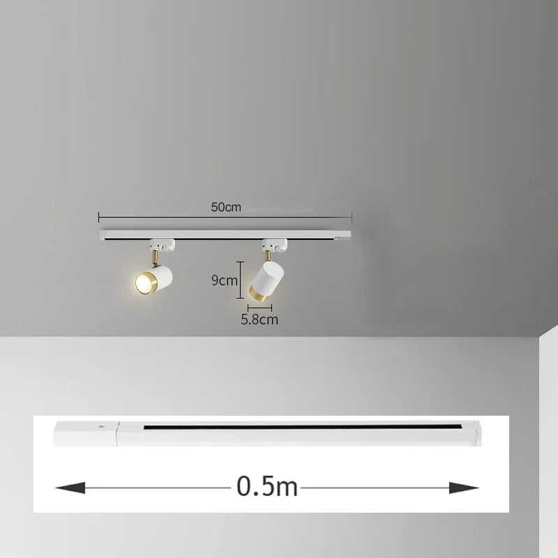 spots led gu10 réglables moderne noir doré brillantsintérieur chambre salon