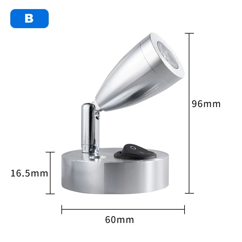 lampe table led 12v noir argent contemporaine réglable interrupteur aluminium mat