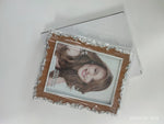 cadre photo mariage résine or argent classique décoratif transparent fixationsarrière 10x15cm 13x18cm