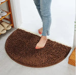 tapis solide polyester antidérapant moderne rose violet marron gris clair salon chambre