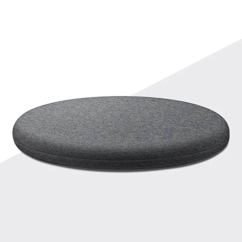coussin rond mousse mémoire forme antidérapant coton lavable bleu gris marron vert moderne