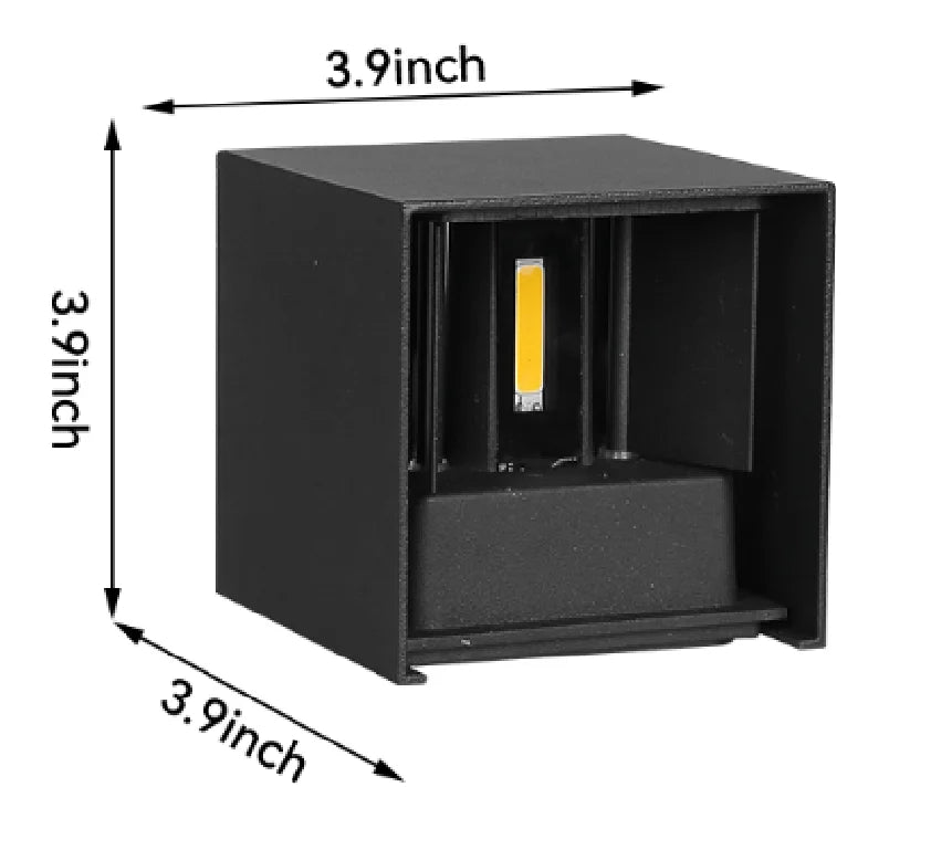 applique murale led moderne noire 12w minimaliste facile chambre salon