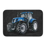 Paillasson tracteur gris clair moderne pour salle de bains