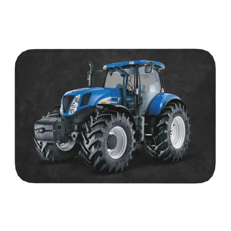 Paillasson tracteur gris clair moderne pour salle de bains