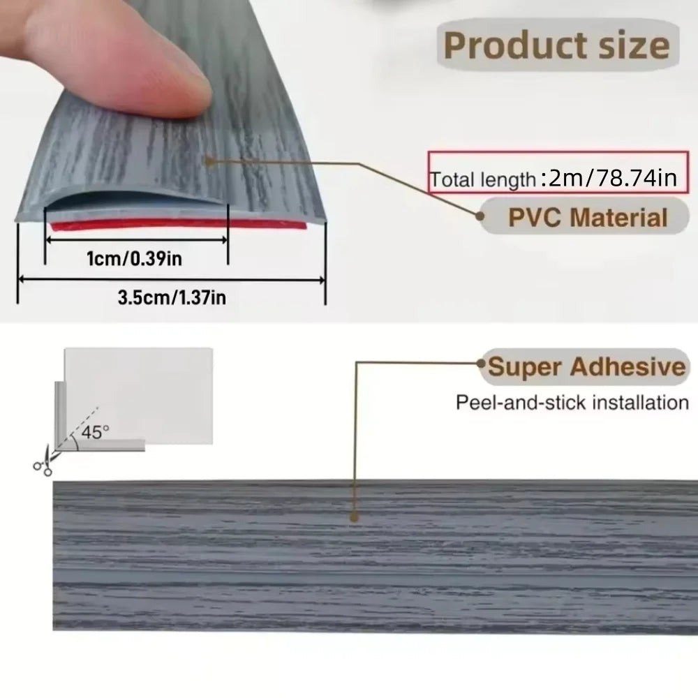profil tapis gris rayures adhésif moderne abrasion résistante guide taille auto adhésif découpable tapis