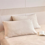 taies d'oreiller velours polyester bleu marine zip doré contemporain maison simple