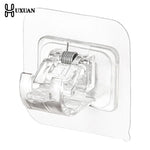 crochet rideau transparent moderne adhésif fixe porte rideau sans perçage support mural clip fixations