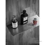 étagère murale acier inoxydable gris moderne étagère angle brillante cosmétiques