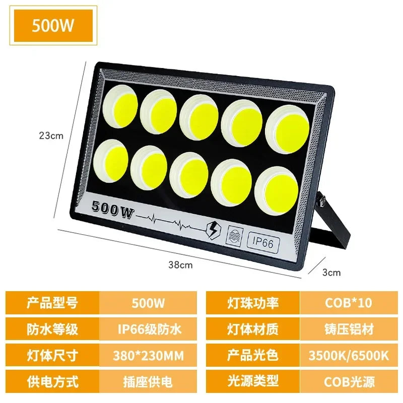 projecteur led extérieur noir moderne grille hexagonale 249 2000 lumens ip66 waterproof vde ul