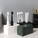 porte brosse dents porte dentifrice marbre naturel moderne salle bain