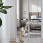 rideau porte pliable gris maille fine moderne résistant moustiques