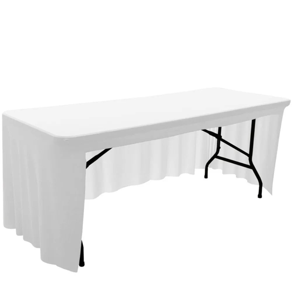 housse table pliante extensible clips table rectangulaire moderne couleur unie imperméable