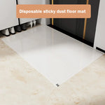 tapis adhésif jetable moderne blanc imperméable résistant sol 45x60cm paresseux anti poussière entrée domestique
