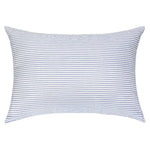oreillers moelleux microfibre polyester bleu clair rayures verticales fins décontractés literie queen size