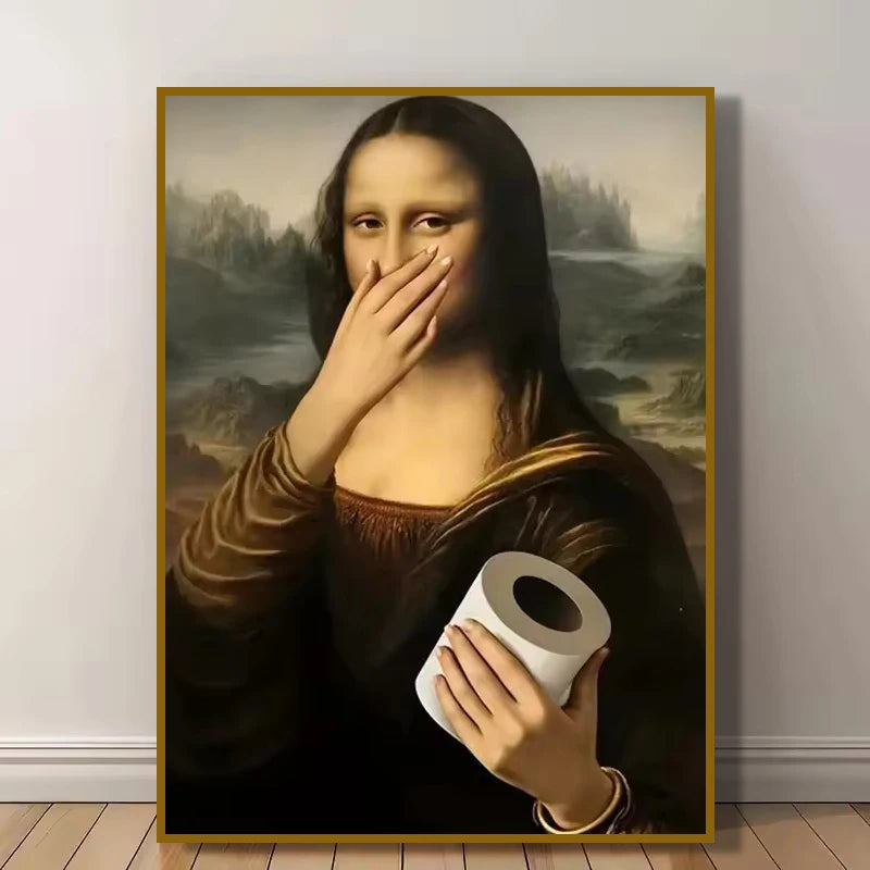 toile d'art Mona Lisa Renaissance classique toile coton cadre bois 20x30cm 30x40cm