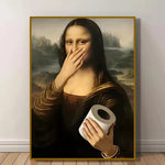 toile d'art Mona Lisa Renaissance classique toile coton cadre bois 20x30cm 30x40cm
