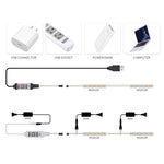 barre lumineuse led bluetooth controle app télécommande blanc moderne 524v