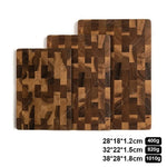 planche découper bois marron carreaux moderne double face légumes viandes kitchen chopping board