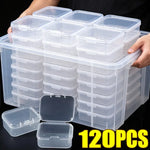 boîtes rangement transparentes pratiques modernes clips fermeture portables anti poussière multi usages petits objets