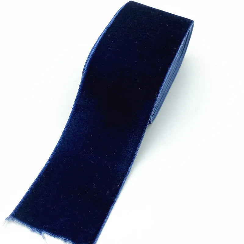 ruban velours uni élégant 18 couleurs opaques décoration mariage bricolage yards polyester