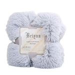 couverture peluche douce rose clair gris violet vert pastel confortable