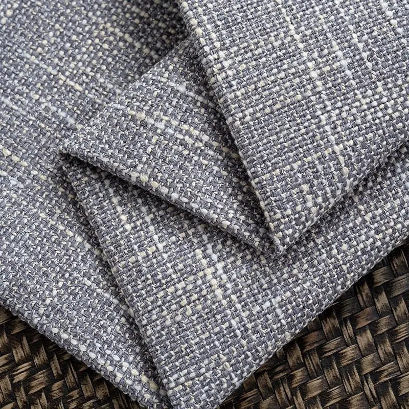 tissu canapé lin polyester résistant bricolage couture sofa pillowcase tablecloth moderne rustique gris beige