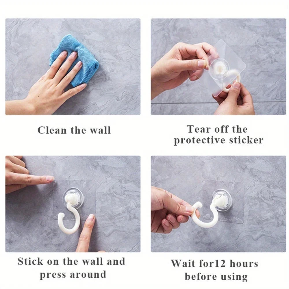 crochet mural rotatif adhésif blanc noir gris moderne pratique autoadhésif pvc instructions