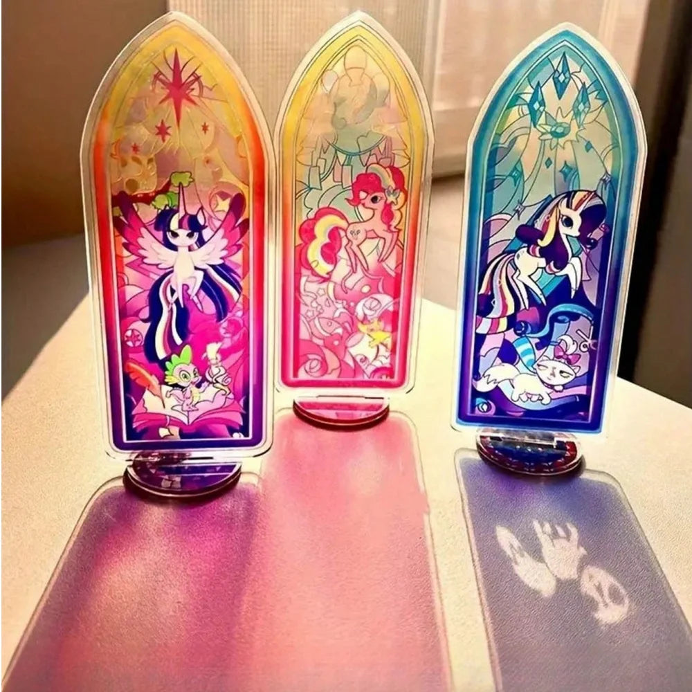 lampe décorative multicolore motifs vitraux personnages animés support base occasion anniversaire noël mariage